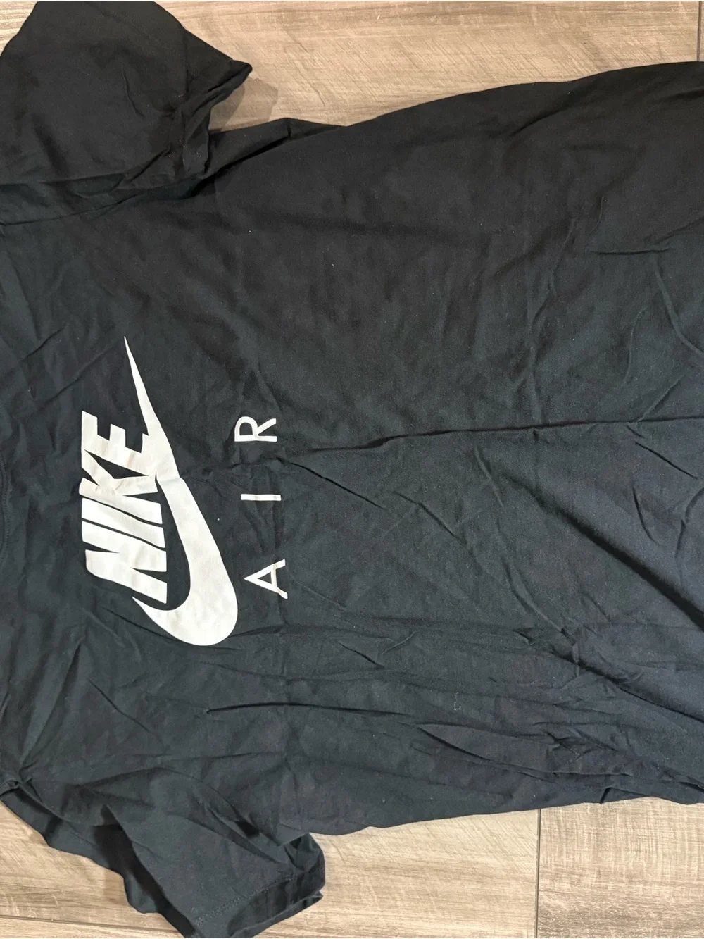 Nike Kids Short-Sleeve Graphic Tees — Black & White with Multicolor Logo